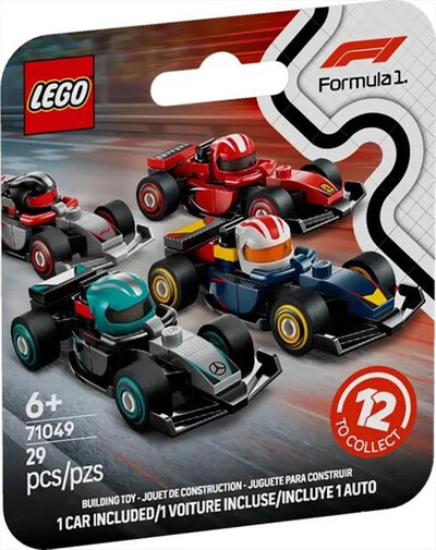 LEGO - Monoposto di F1 da collezione - 71049-Multicolore