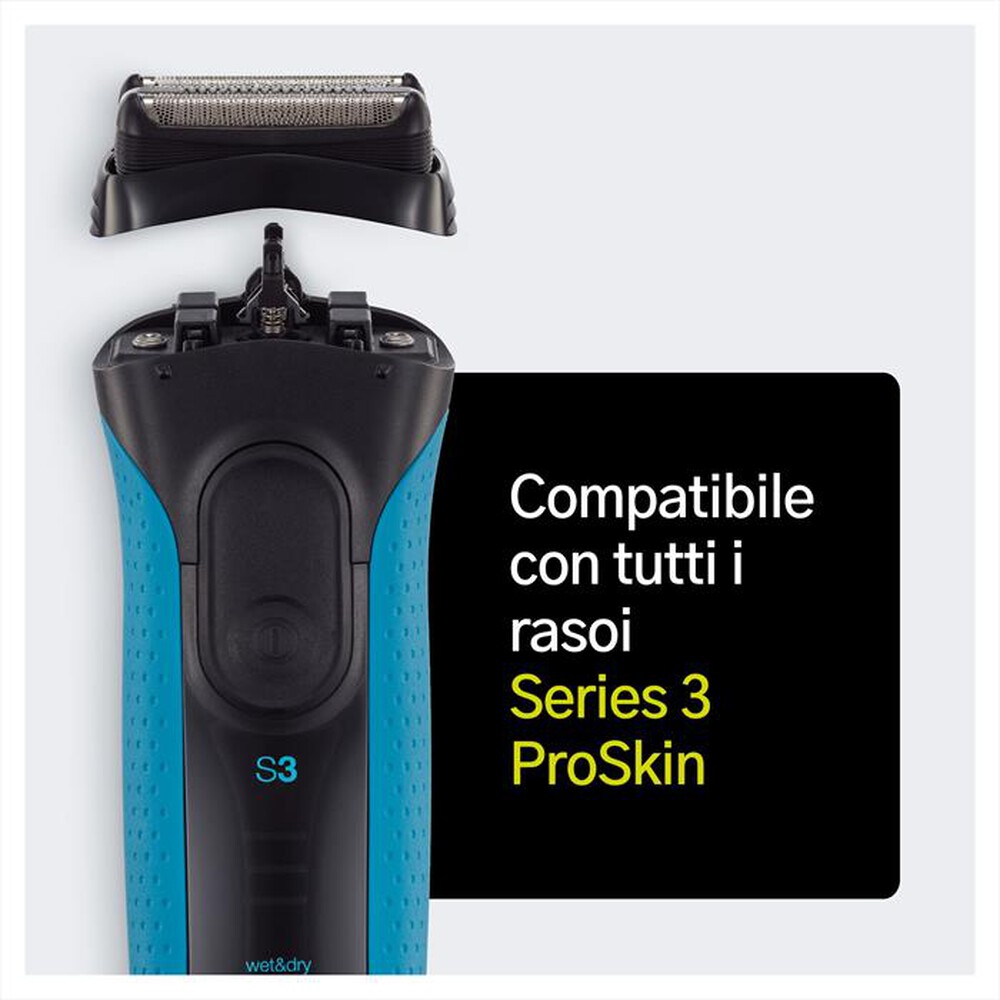 "BRAUN - Testina di ricambio per rasoio Series 3 32B-Nero"
