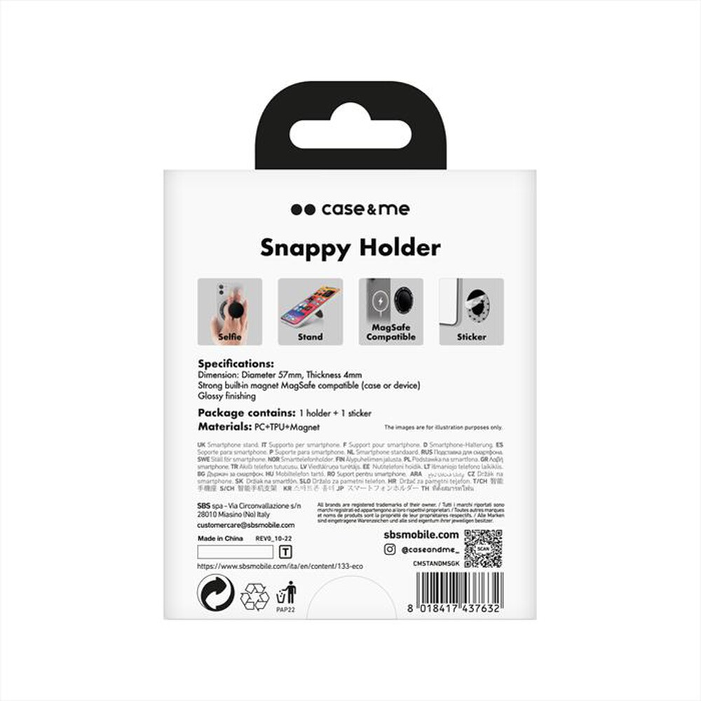 Immagine del prodotto CASEME - Supporto per smartphone CMSTANDMSGK-Nero