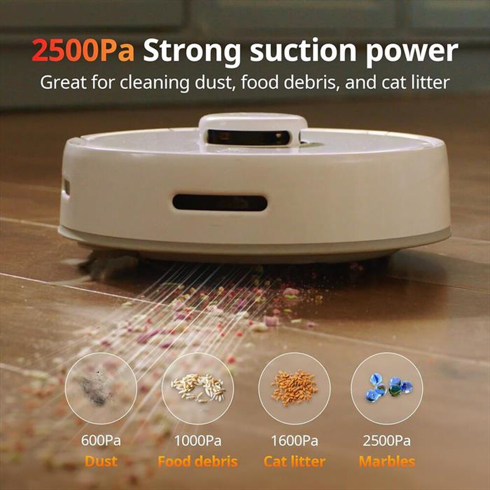 "SWITCHBOT - MINI ROBOT VACUUM K10+-BIANCO"