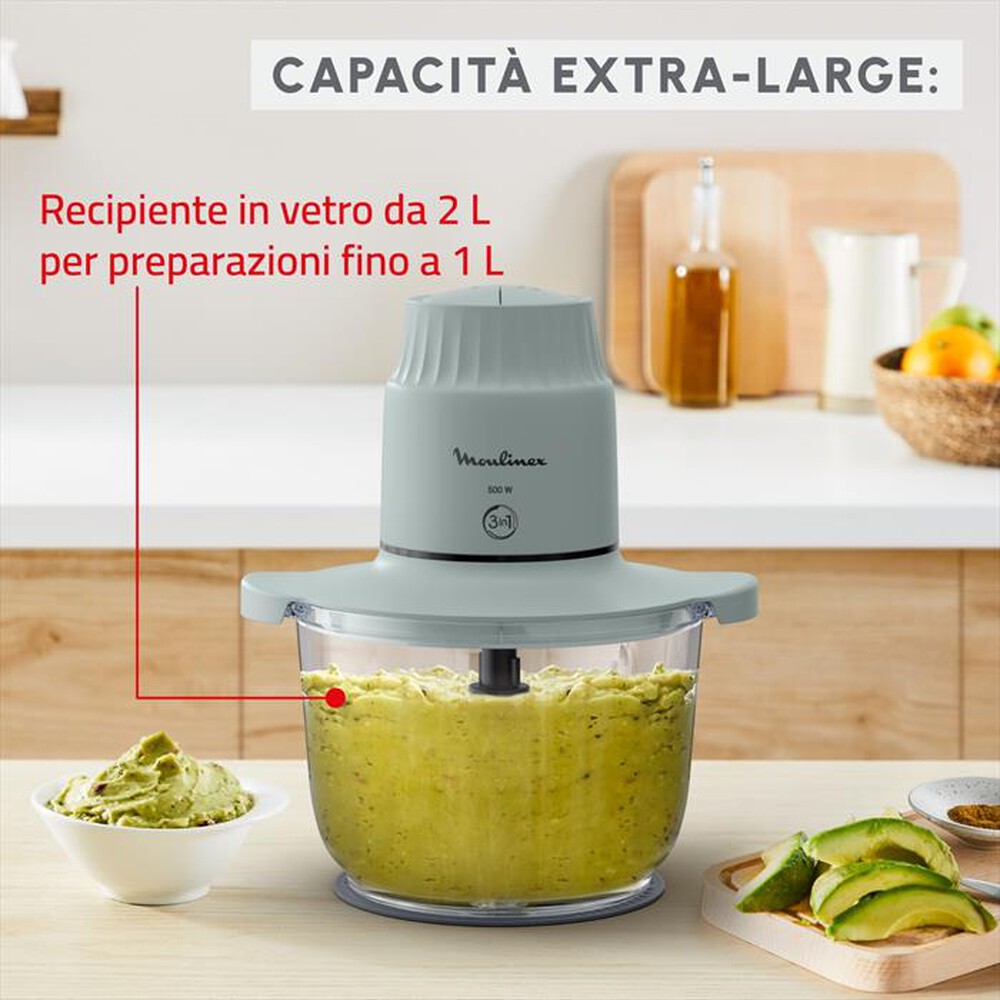 Immagine del prodotto MOULINEX - CHOPPEO TRITATUTTO CON RECIPIENTE IN VETRO, CAPACI-nd