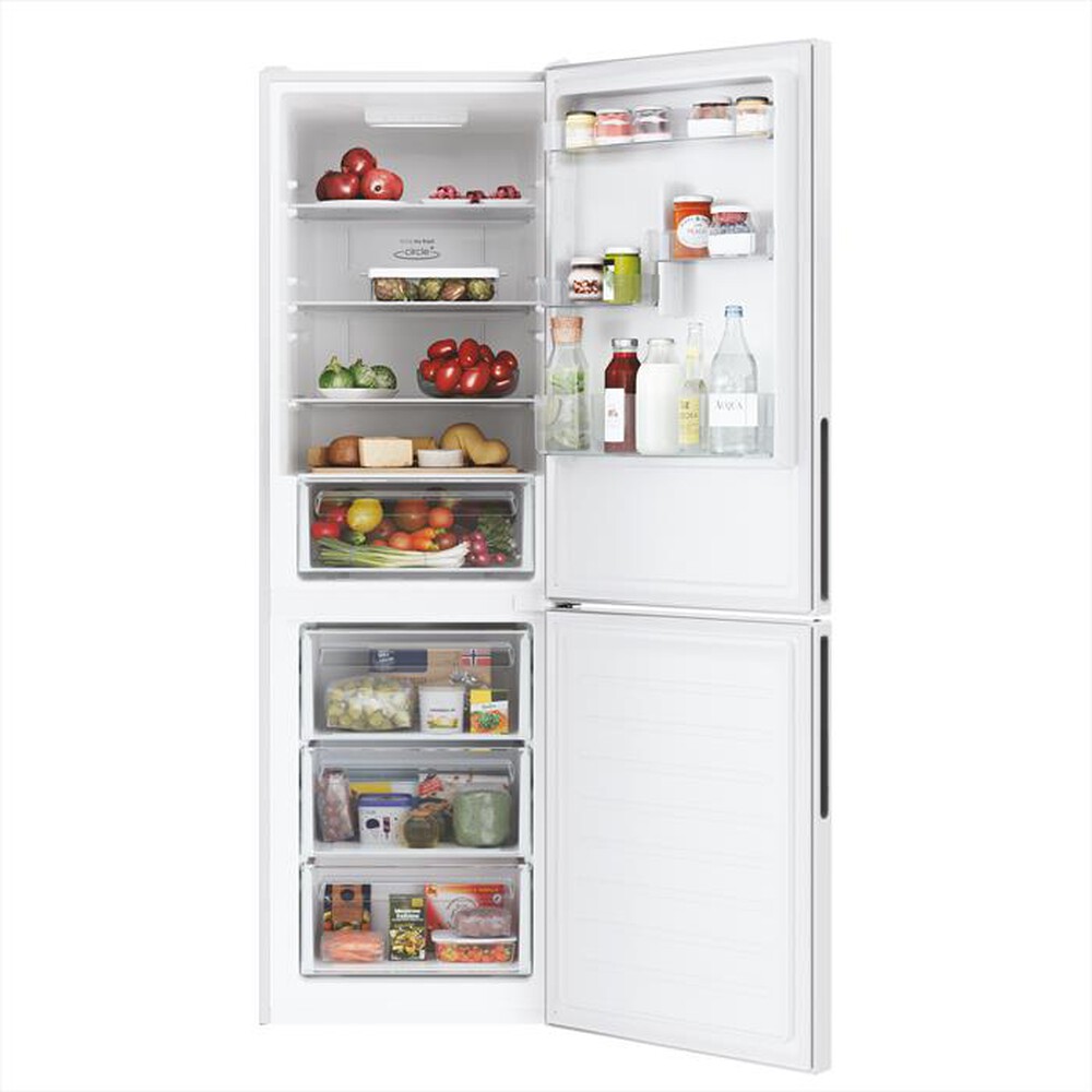 "CANDY - Frigorifero combinato CCE3T618EW Classe E 341 lt-Bianco"
