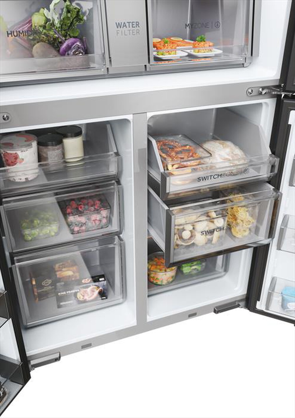 Immagine del prodotto HAIER - Frigorifero 4 porte HCR7918EIMB Classe E 601 lt-Nero