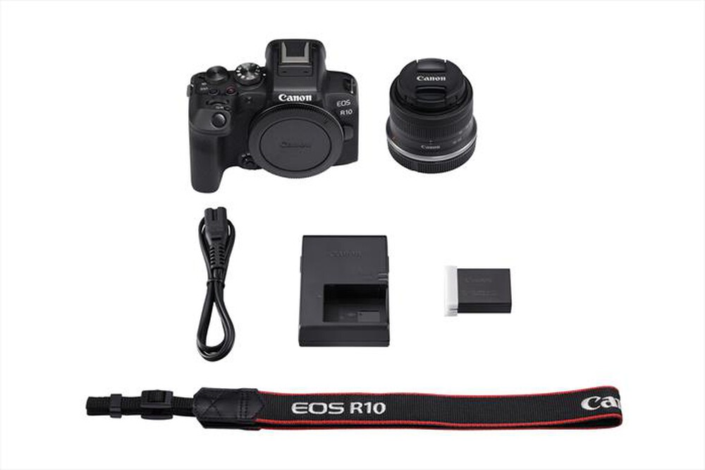 Immagine del prodotto CANON - Fotocamera EOS R10 + RF-S 18-45MM F4.5-6.3 IS STM-Black