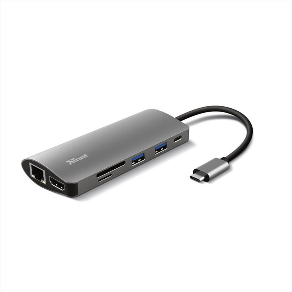 "TRUST - DALYX 7-IN-1 USB-C ADAPTER-Grey/Black"