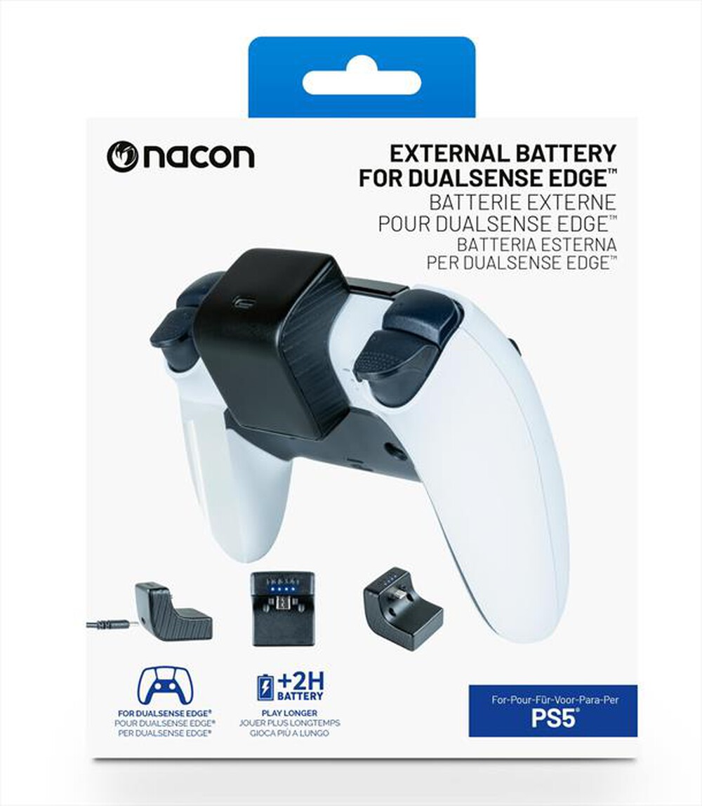 "NACON - BATTERIA ESTERNA PER CONTROLLER DUALSENSE EDGE-Nero"