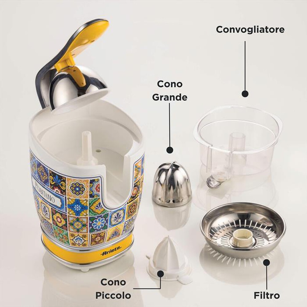 Immagine del prodotto ARIETE - 0413/0P Spremiagrumi elettrico Positano-Multicolour,Yellow