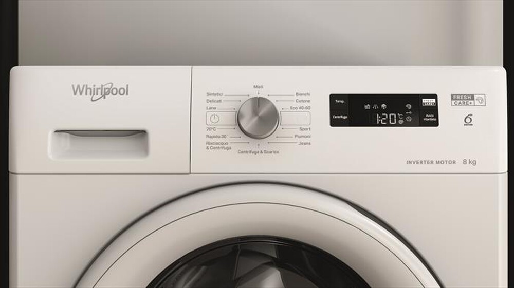 "WHIRLPOOL - Lavatrice FRESHCARE FFS P8 IT 8 Kg Classe C-Bianco"