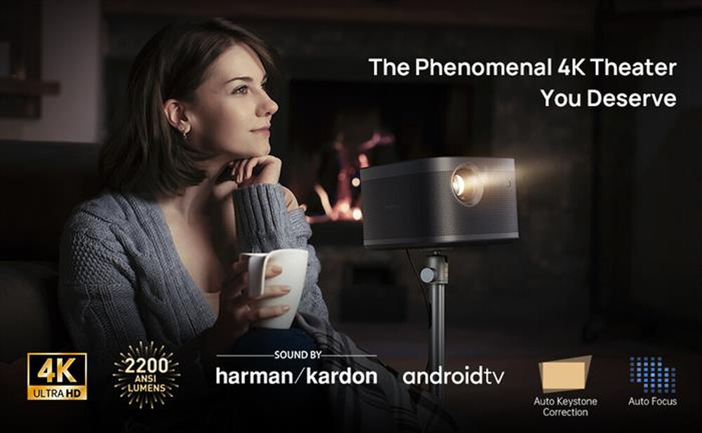 "XGIMI - Proiettore portatile Smart 4K HORIZON PRO-nero"