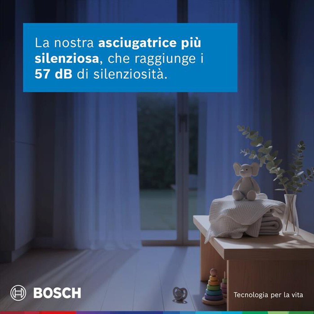 Immagine del prodotto BOSCH - Asciugatrice WRB247C0IT 9Kg Classe A-Bianco