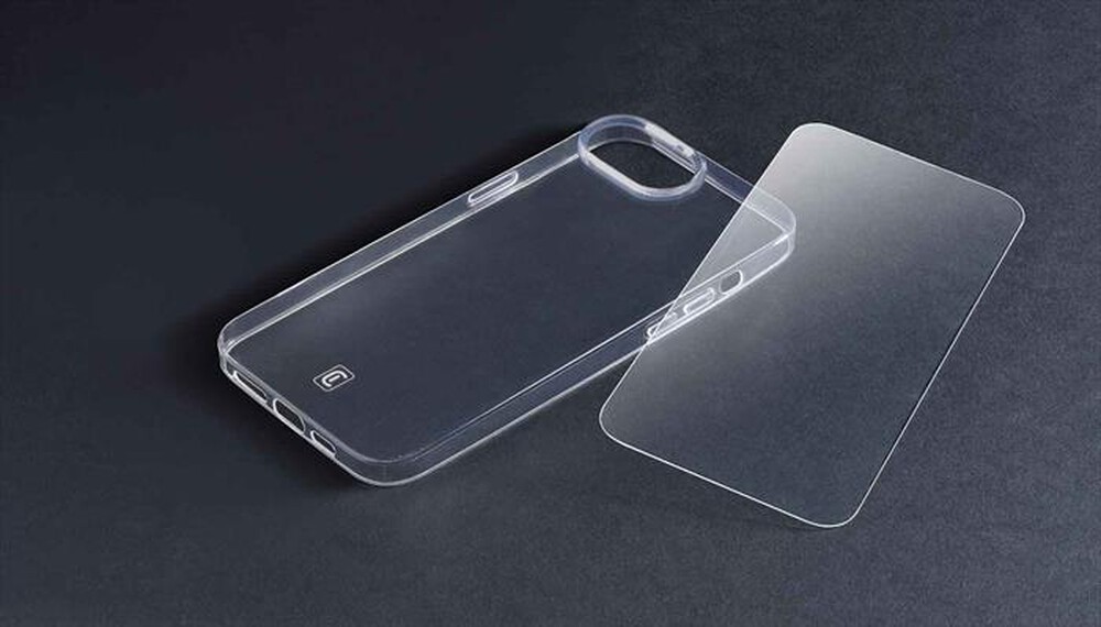 Immagine del prodotto CELLULARLINE - Kit accessori PROTECTION KIT per iPhone 16E/17E-Trasparente