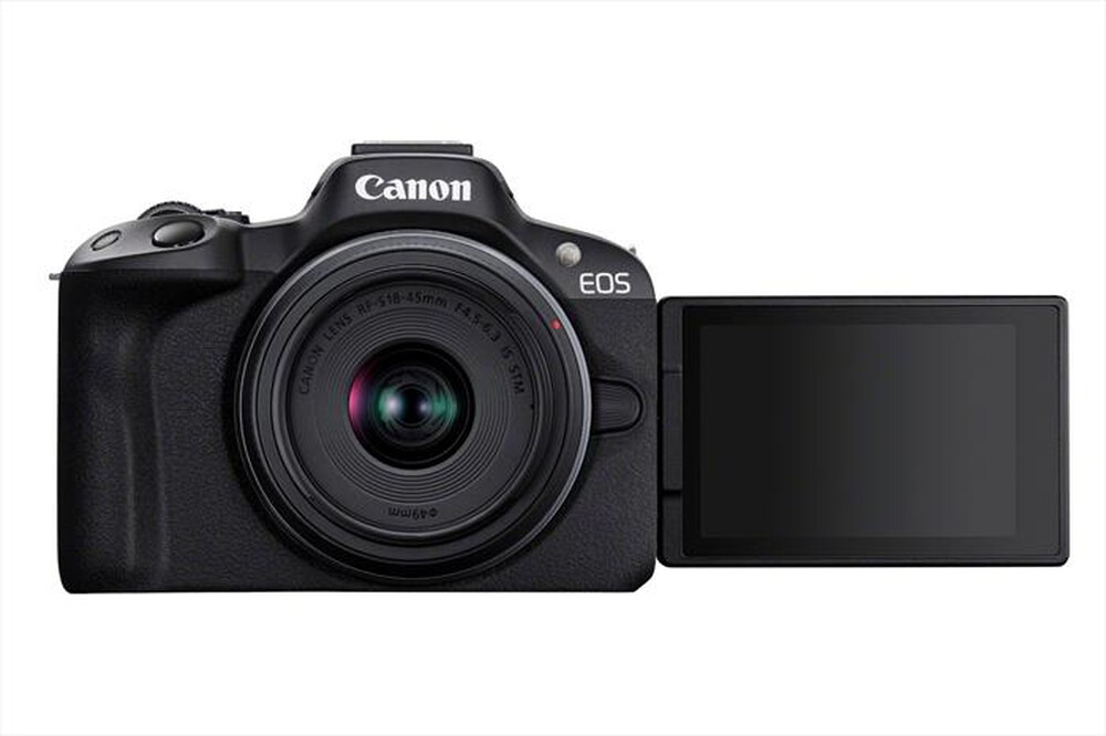 "CANON - Fotocamera EOS R50 BK + RF-S 18-45MM IS STM-Black"