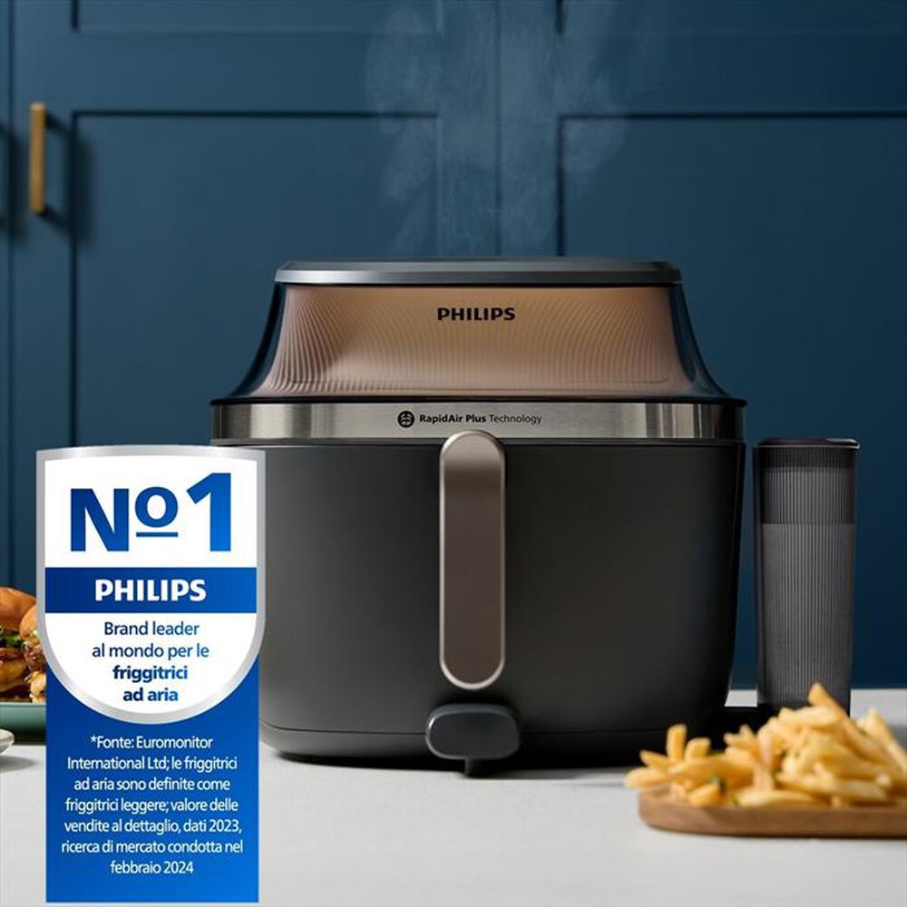 Immagine del prodotto PHILIPS - AIRFRYER SERIE 5000, 7.2L COTTURA VAPORE NA543/00-Nero/Champagne