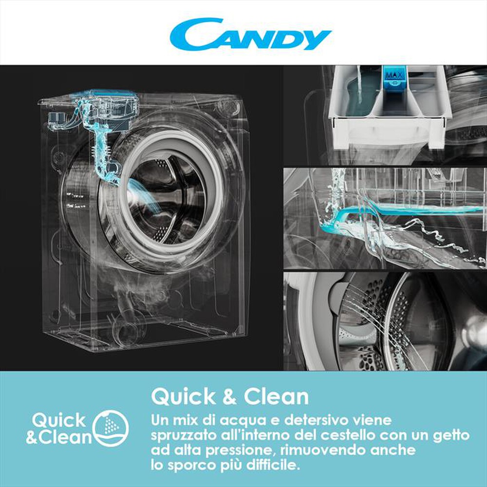 "CANDY - Lavatrice slim CSS4147TWMCE/1-S 7 Kg Classe A"