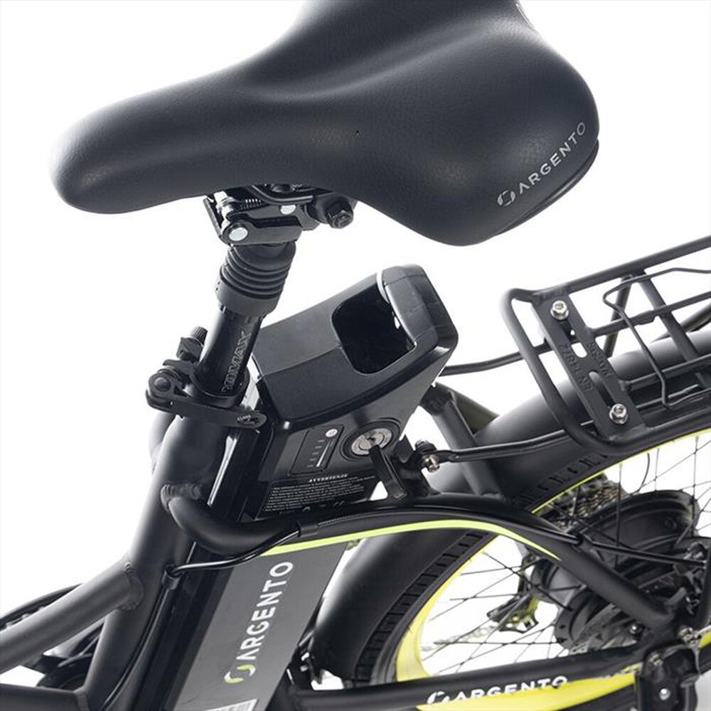 "ARGENTO - EBIKE FOLDABLE PIUMA S+-Nero/Gialla"