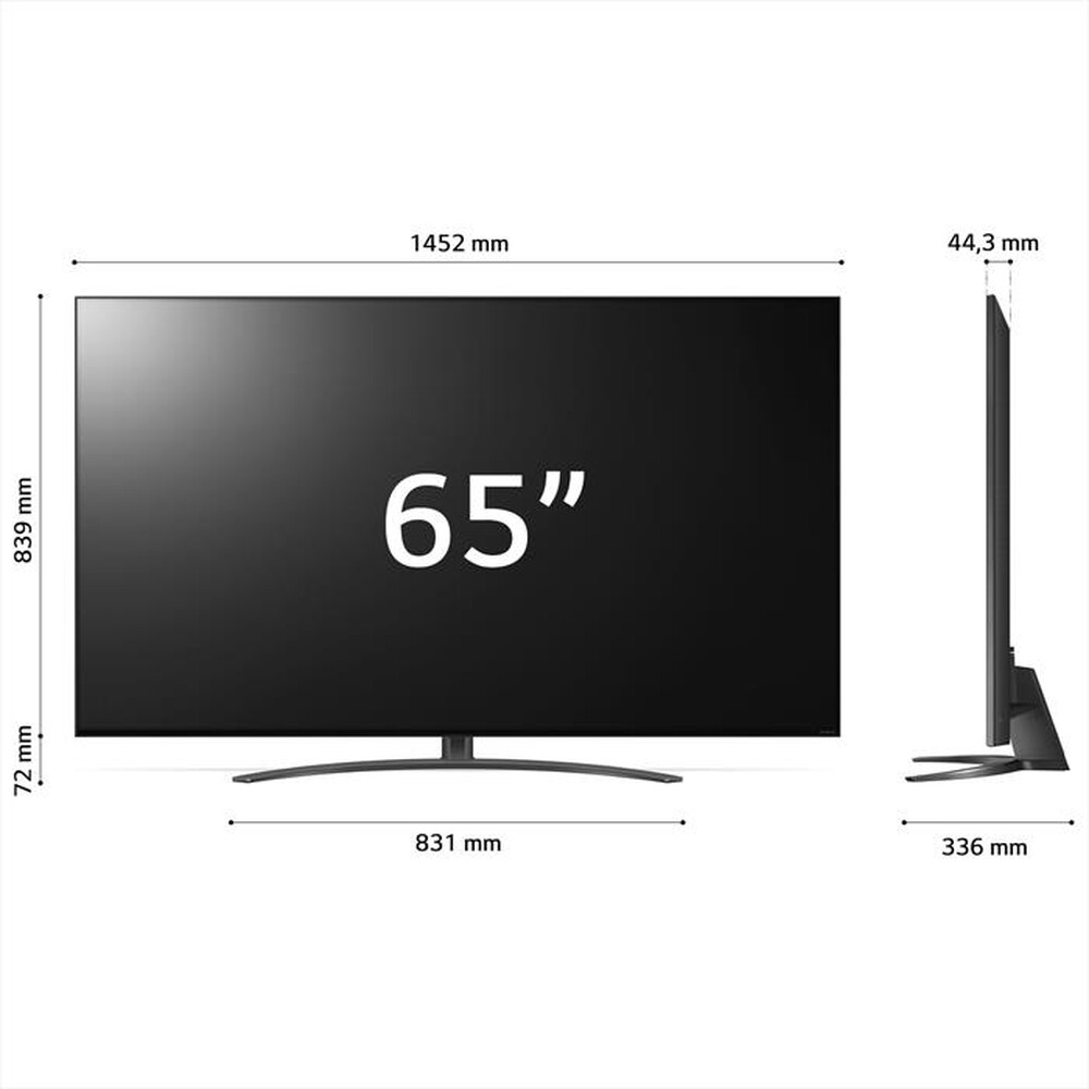"LG - Smart TV NanoCell 65'' 4K Serie NANO82 65NANO826QB-Dark Iron Gray"
