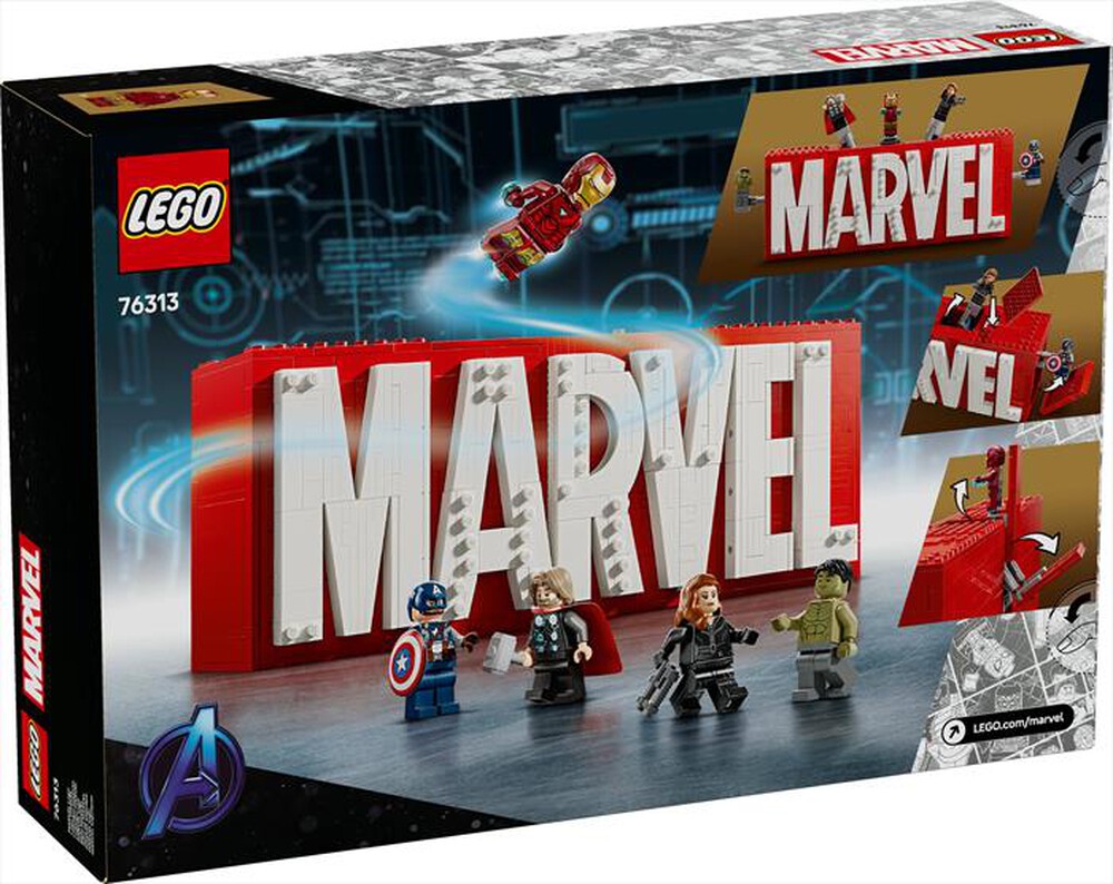 Immagine del prodotto LEGO - SUPER HEROES MARVEL Logo e Minifigure MARVEL 76313