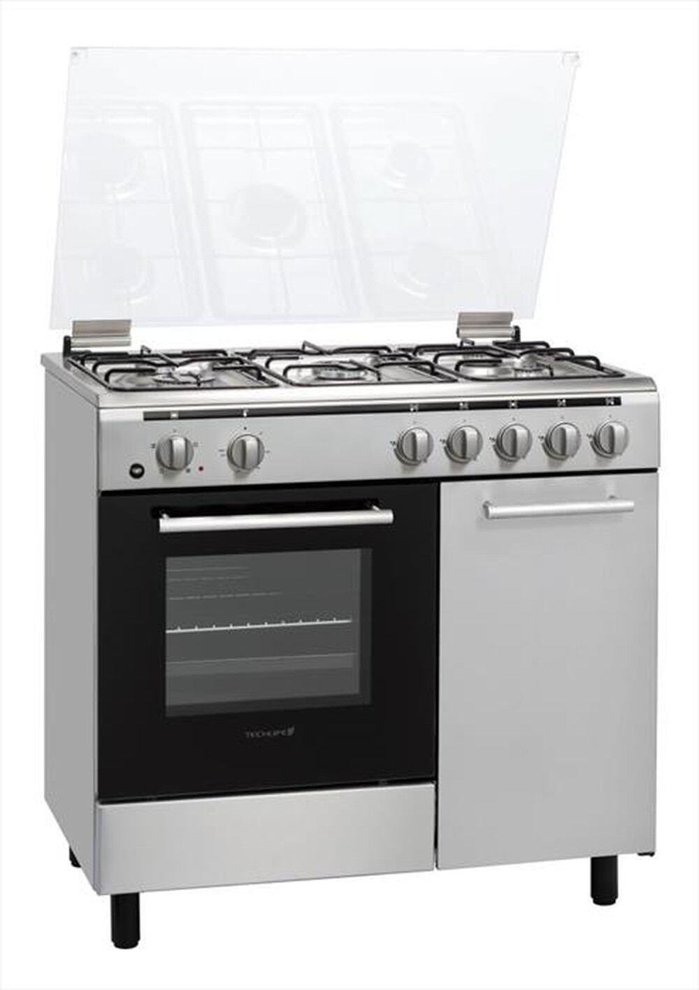 "TECHLIFE - Cucina a gas TLCK96FMX Classe A"