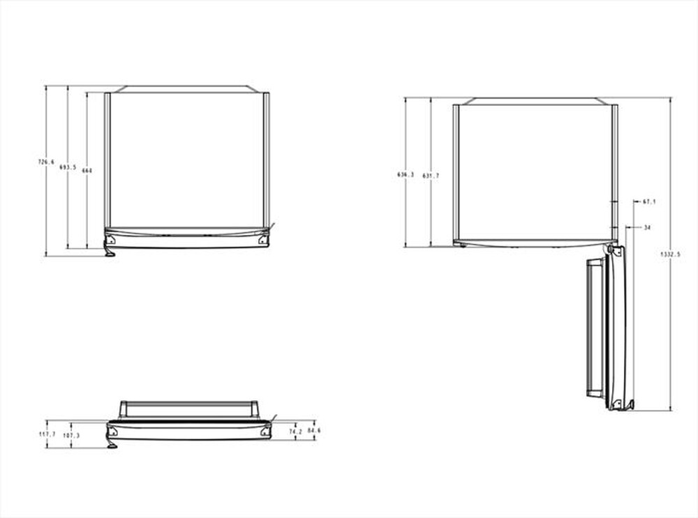 "HOTPOINT ARISTON - Frigorifero combinato HA70BE 31 X Classe F"