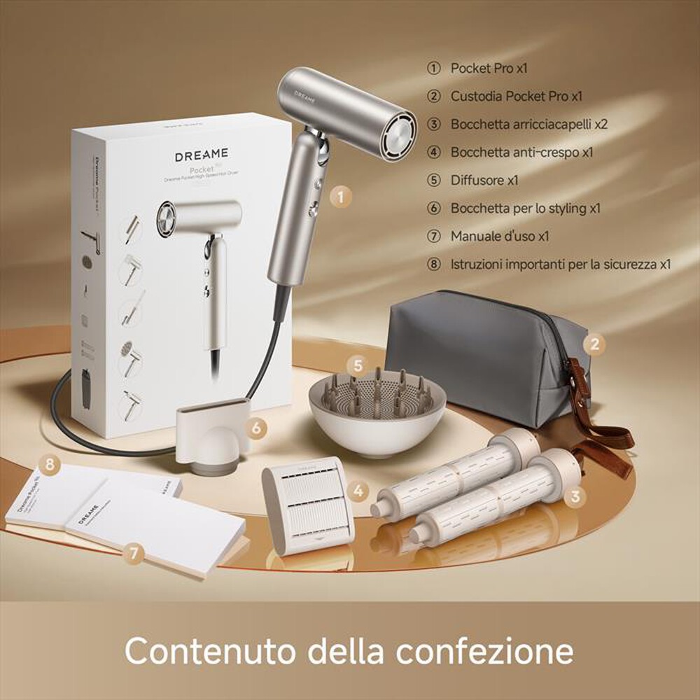Immagine del prodotto DREAME - POCKET PRO GOLD-Titanio Oro