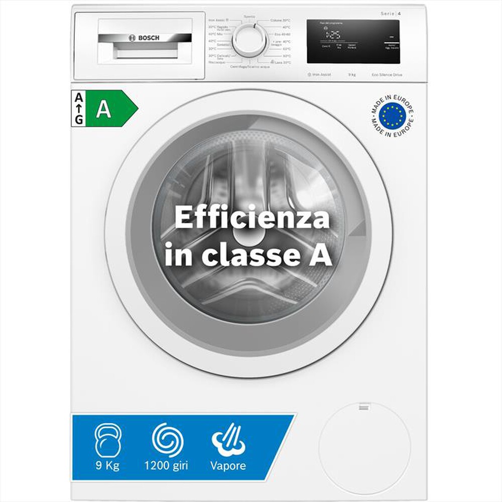 Immagine del prodotto BOSCH - Lavatrice Serie 4 WAN24009II 9Kg 1200g/m Classe A-Bianco
