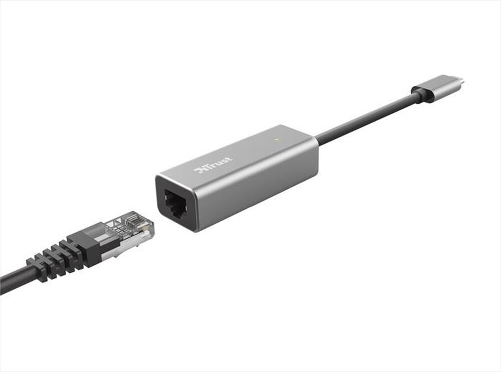 "TRUST - DALYX USB-C NETWORK ADAPTER-Grey/Black"