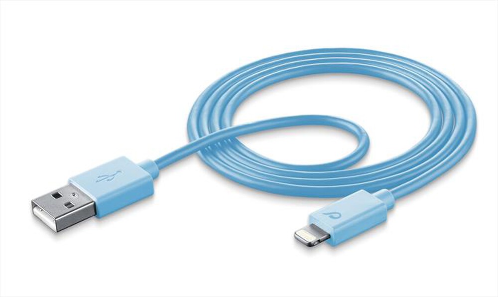 "CELLULARLINE - USB Data Cable - Lightning - Blu"