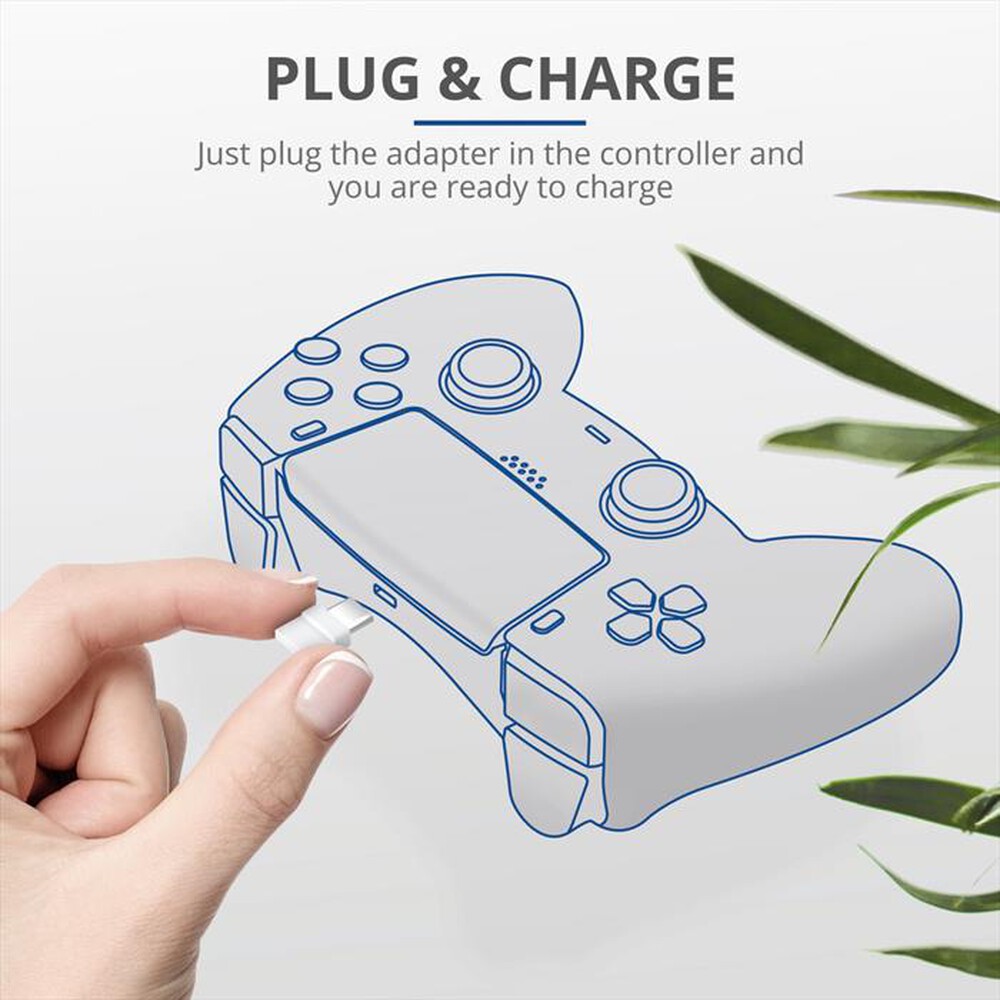 "TRUST - GXT251 DUO CHARGE DOCK PS5-White"