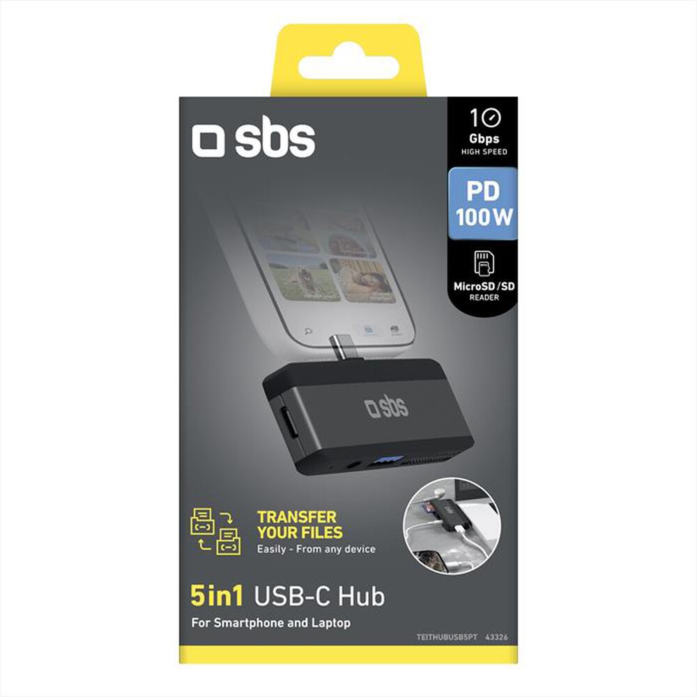 Immagine del prodotto SBS - 5 in 1 adapter Type C-nero
