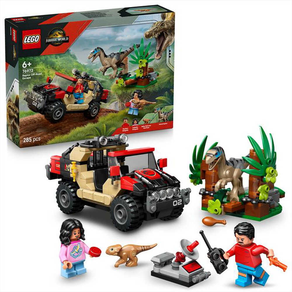 Immagine del prodotto LEGO - JURASSIC WORLD Fuga da Raptor su fuoristrada 76972