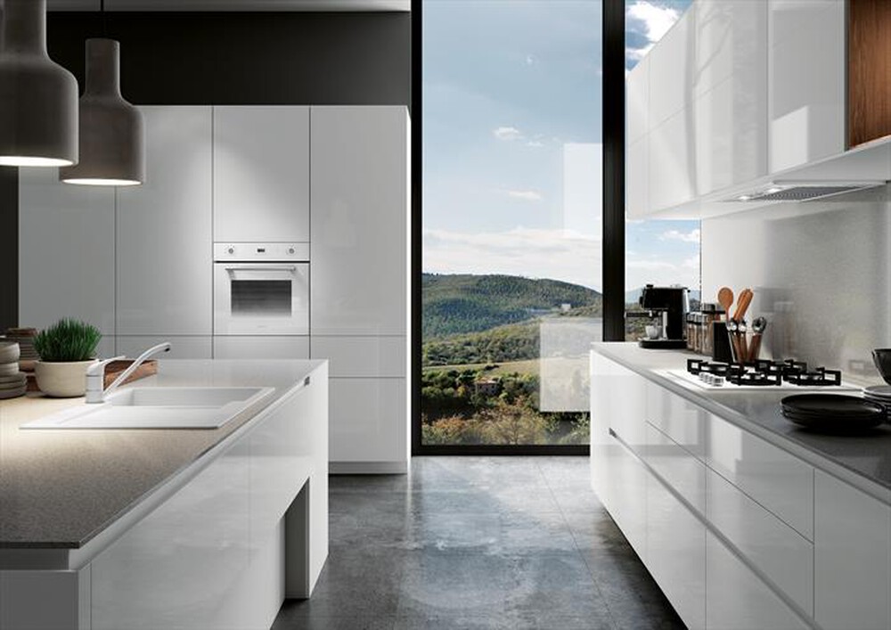 "GLEM GAS - Lavello lneare LS1G86WH 1 vasche-Bianco"