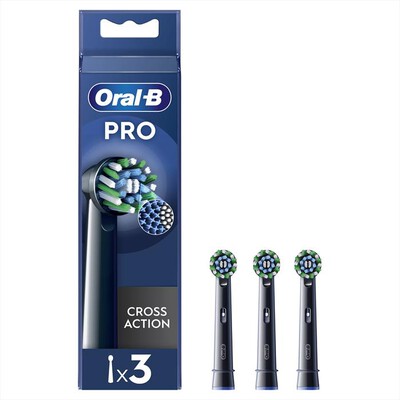 ORAL-B - TESTINE PRO CROSS ACTION BLACK 3 TESTINE-NERO