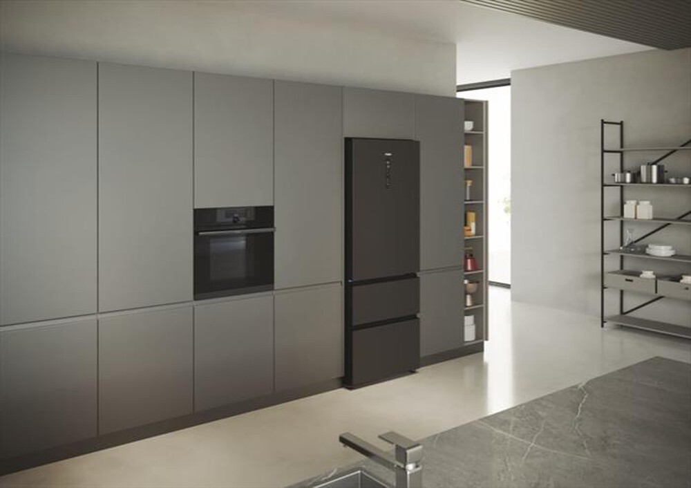"HAIER - Frigorifero combinato HTR5719ENPT Classe E 528 lt-Black"