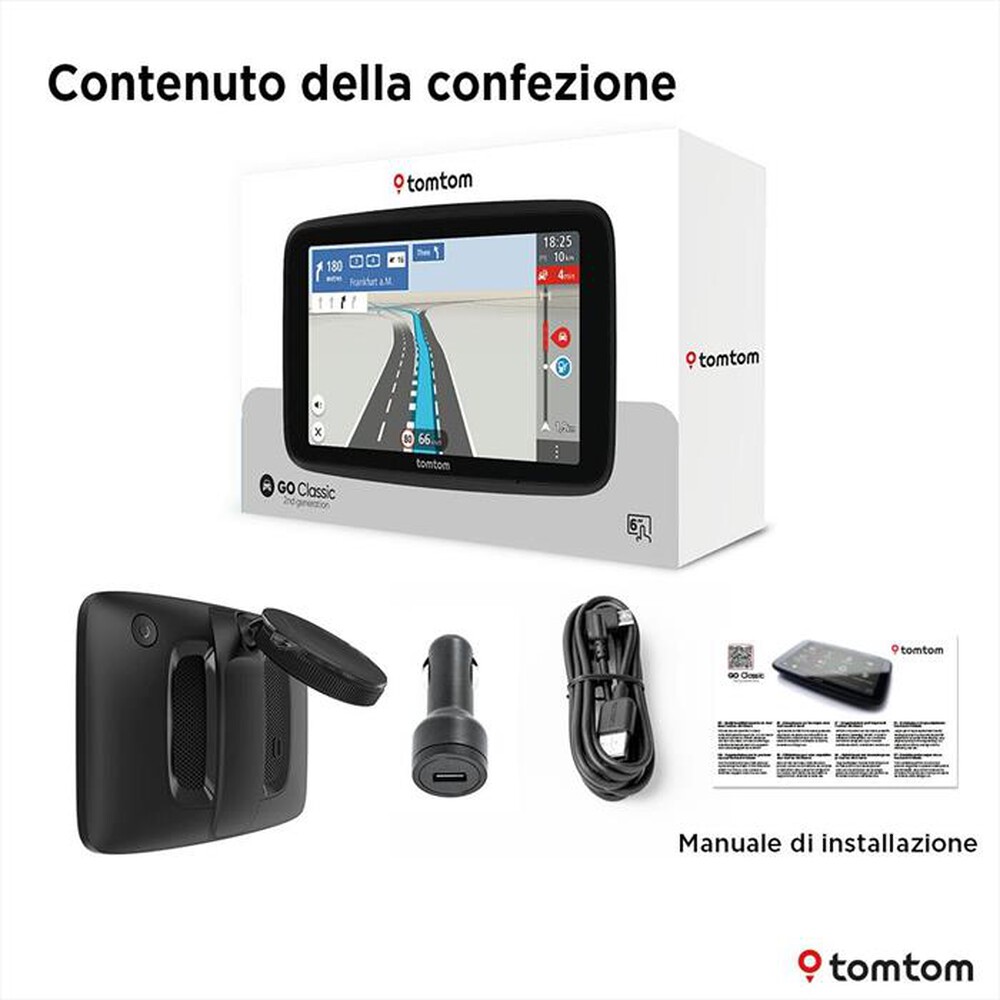 Immagine del prodotto TOM TOM - GO CLASSIC 6" DI 2A GENERAZIONE-Nero