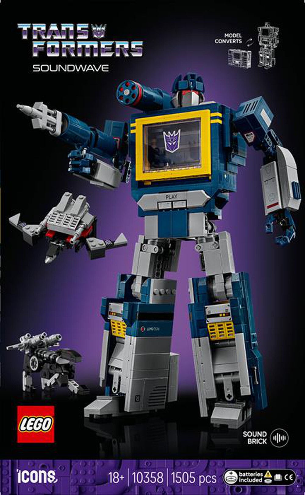 Immagine del prodotto LEGO - ICONS Transformers: Soundwave 10358
