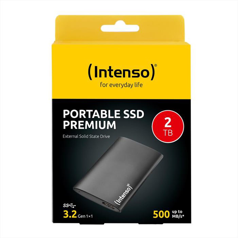 "INTENSO - SSD ESTERNA 1,8\" PREMIUM 3.2 2 TB-NERO"