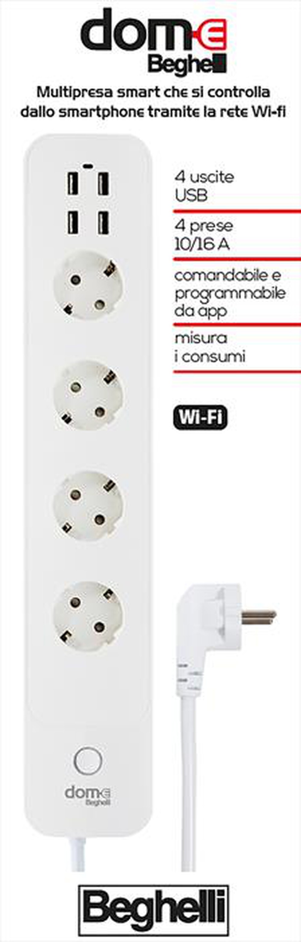 Immagine del prodotto BEGHELLI - MULTIPRESA SMART