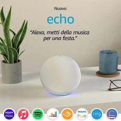 AMAZON - ECHO 4^ GENERAZIONE-Bianco