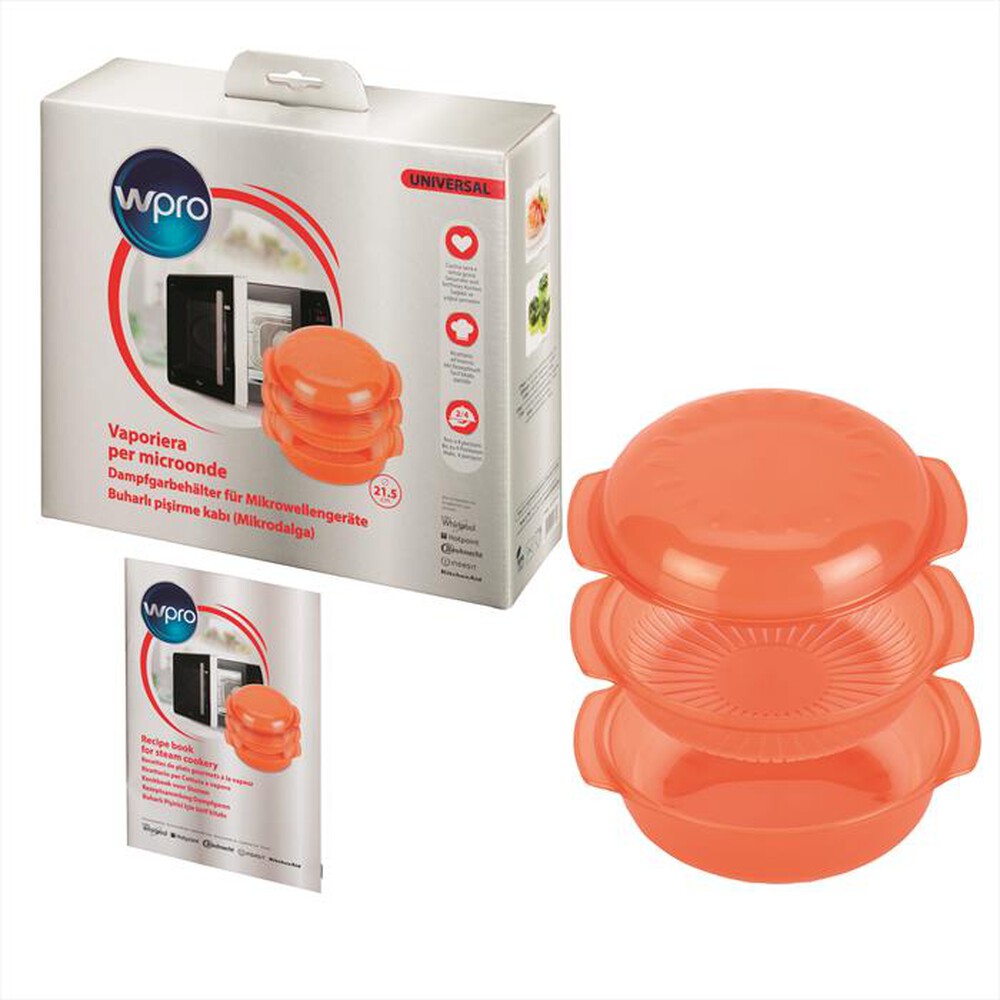"WHIRLPOOL - WPro STM006 Vaporiera rotonda-arancione"