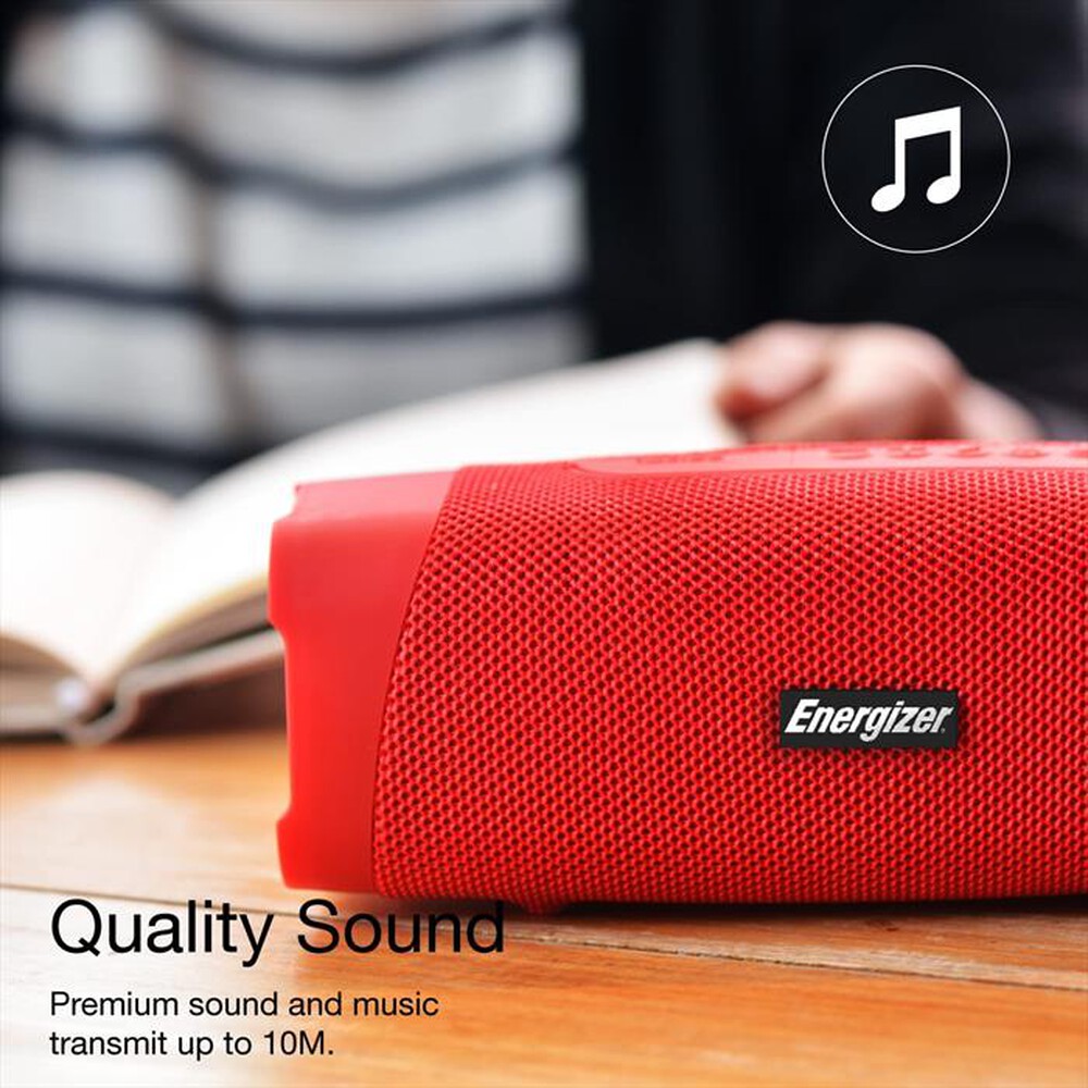 "ENERGIZER - BTS105 SPEAKER PORTATILE BLUETOOTH-ROSSO"