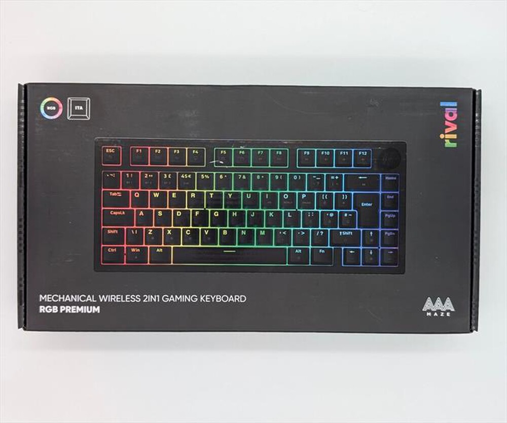 Immagine del prodotto AAAMAZE - TASTIERA GAMING AAAMAZE RIVAL SUPER PREMIUM-Nero