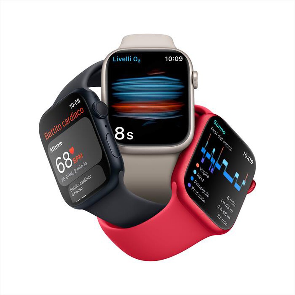 Immagine del prodotto APPLE - Watch Series 8 GPS 45mm Alluminio-Argento - Bianco