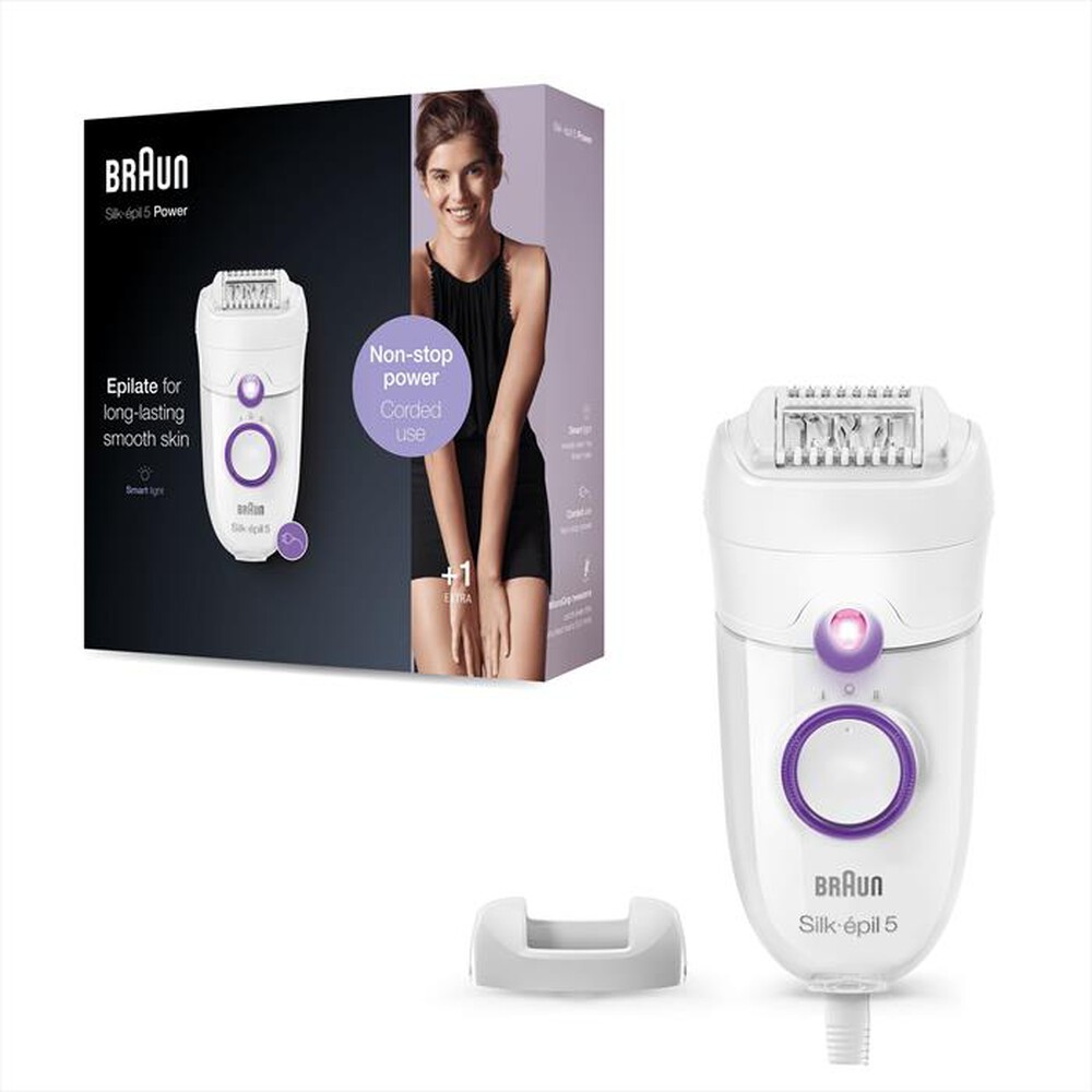 "BRAUN - Silk-épil 5-505-Bianco/Viola"