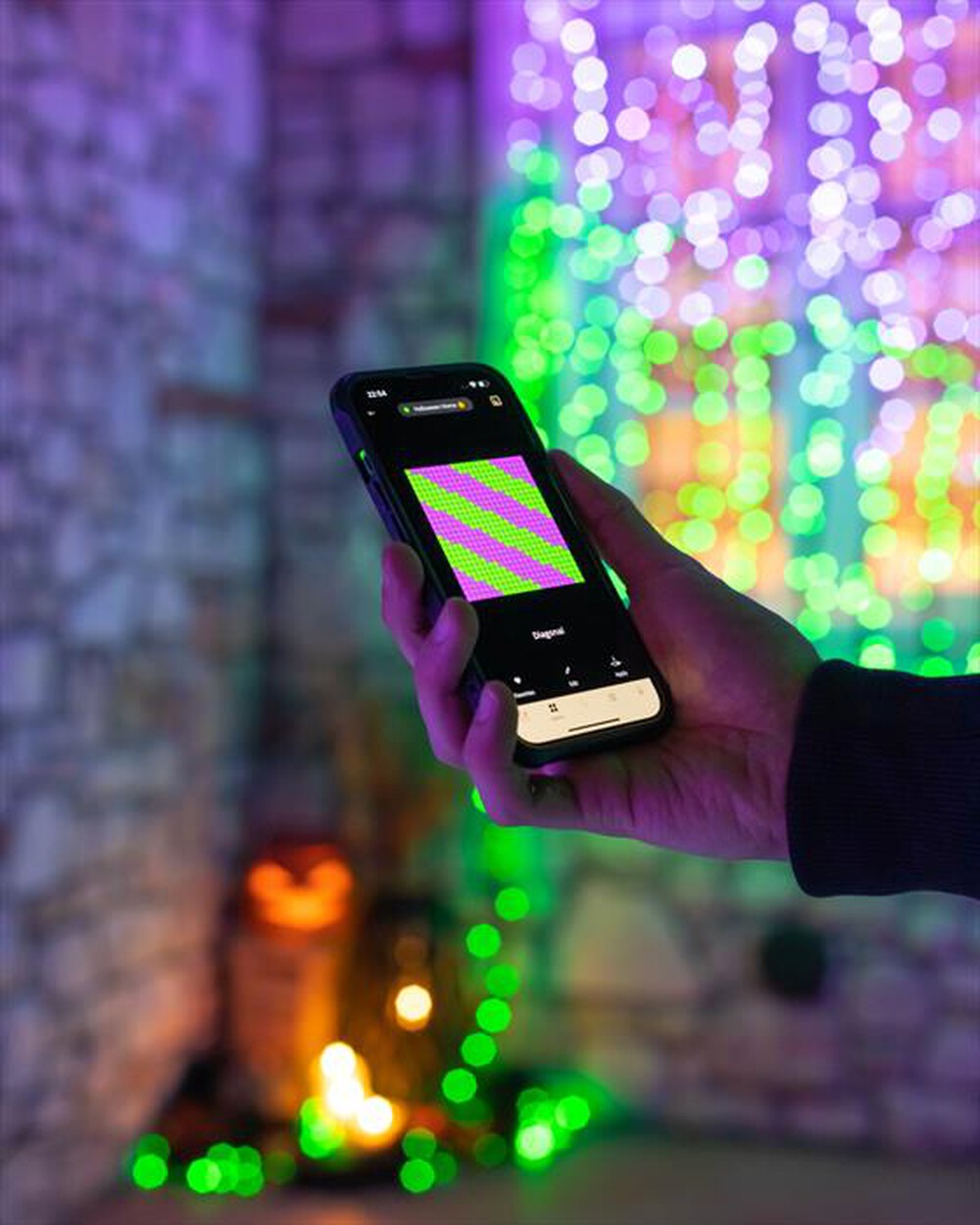"TWINKLY - Stringa luminosa a forma di perla Candies 100LED-trasparente"