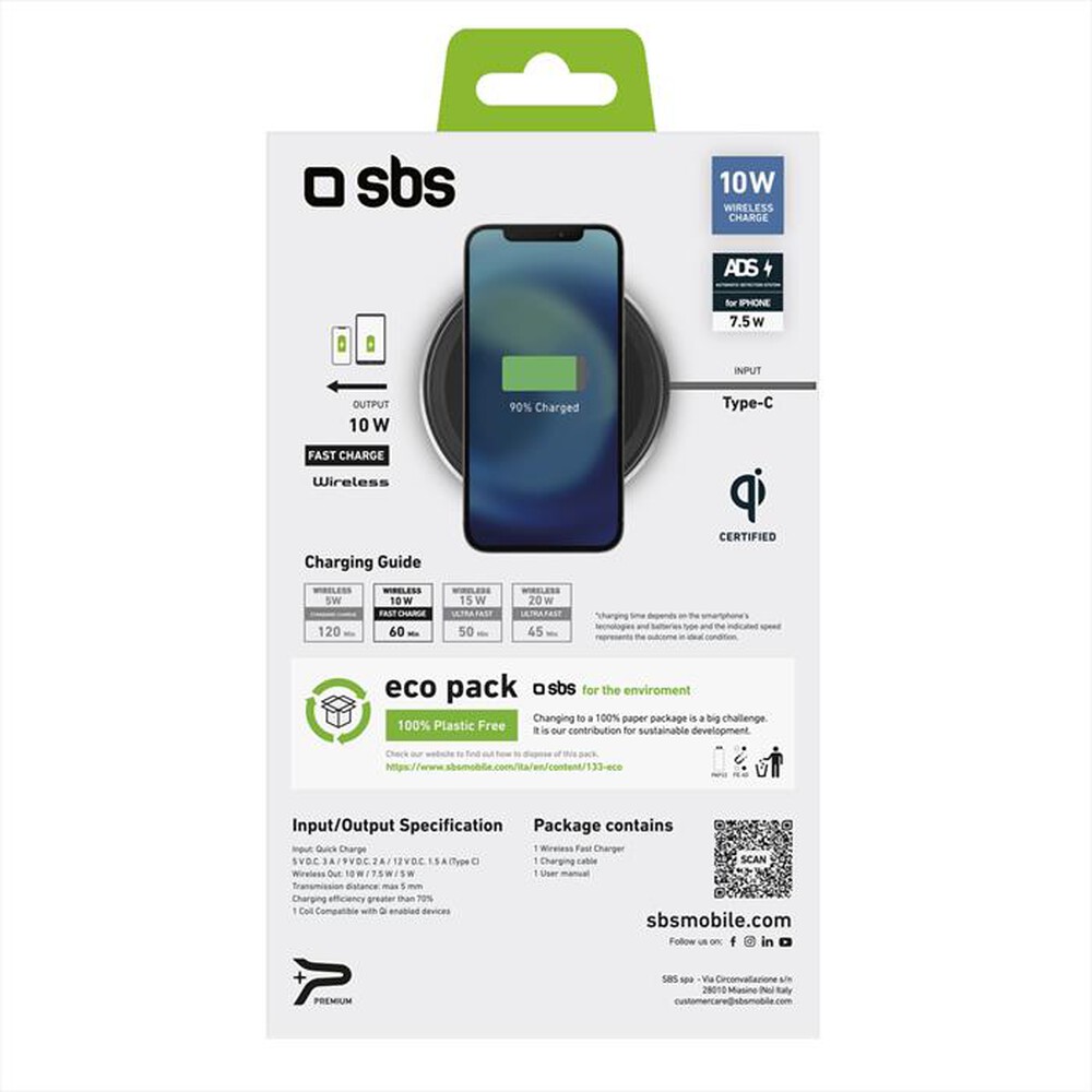 "SBS - TEWIRELESSUF10W-Nero"