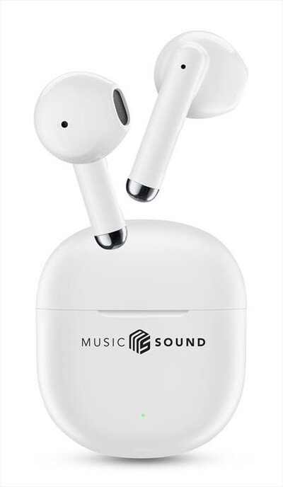 MUSIC SOUND - Auricolare Bluetooth a capsula BREEZE-Bianco