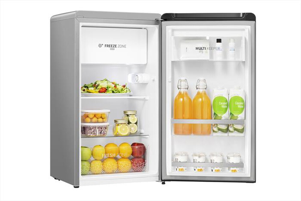 "HISENSE - Frigorifero 1 porta RR106D4CDF Classe F 82 lt-Silver"