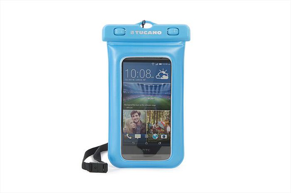 "TUCANO - Waterproof - Custodia galleggiante smartphone 5\"-Azzurro"