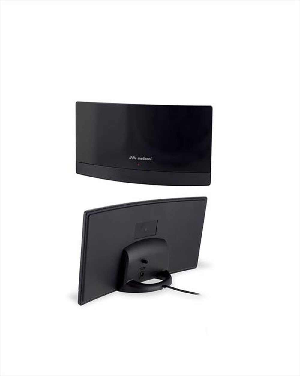 "MELICONI - Antenna TV da interni AT 55 R1 USB-Nero lucido"
