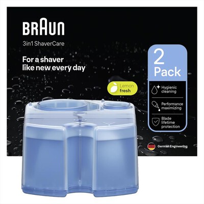 BRAUN - SHAVERCARE CARTUCCE DI RICARICA-Trasparente